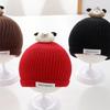 Cold-Resistant Toddler's Plush Knitted Hat Breathable Kids Ear Protection Hat  Photography Props