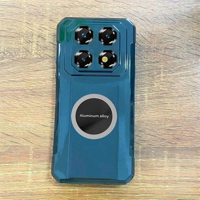 עבור Oukitel WP60 5G נרתיק קשיח לטלפון שקוף עמיד בפני זעזועים עם מחזיק טבעת לניווט ברכב עבור כיסוי טלפון Oukitel WP60 5G