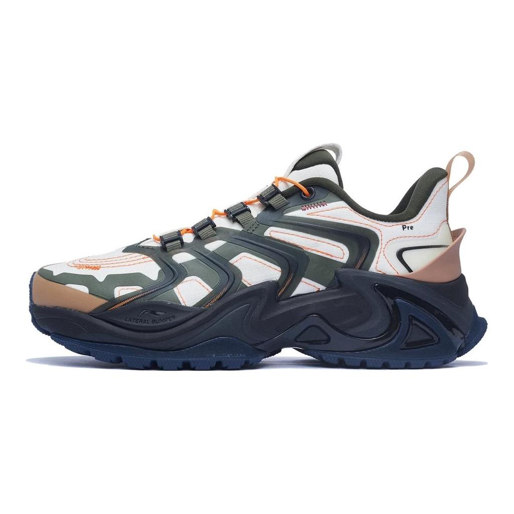 Soulland X Li Ning Cat Paw Ace Durable Breathable Low-Top Sports Casual Shoes Women sneakers White Brown AZGS104-5