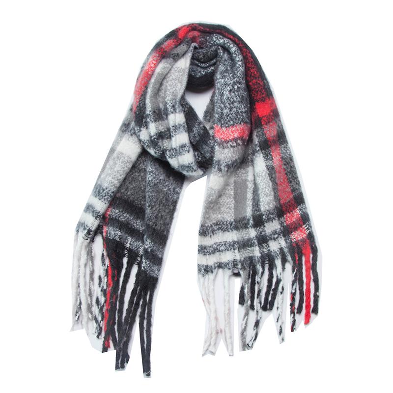 Imitation Cashmere Women Scarf Winter Lady Plaid Scarve Pashmina Thick Wrap Shawl Mujer Femme Foulard Bufanda Stoles Cachecol