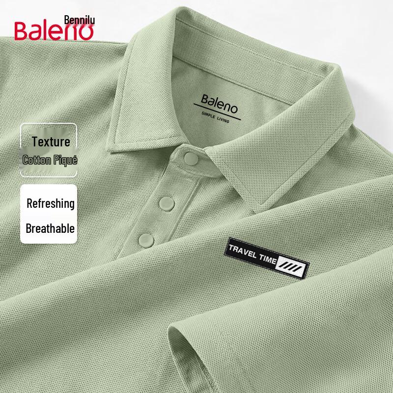 Baleno Men's Heavyweight Cotton Pique Polo Shirt