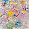 3D Nail Art Flower Candy Beads 36 Grids 1 Box Mixed Colors Sizes Strong Adhesion Nail Decor for Salon DIY Manicure