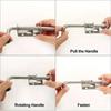 304 Stainless Steel Spring Latch Pin - Durable Window Cabinet Hinges Security Bolt For Household Doors 