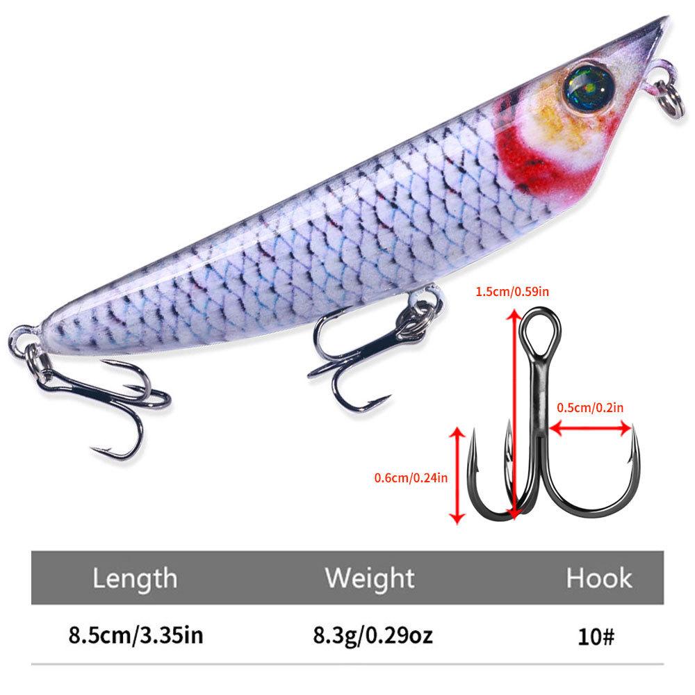

Submerged Pencil Lure Bait8.3G8.5CMLong Casting Z-shaped Dog Fake Bait Hard Bait for Bass and Red Snapper Special Air Force Fake 8.5CM 8.3G
