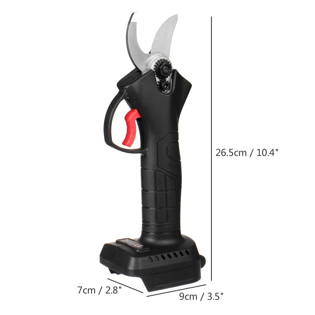 30mm 600W Cordless Electric Scissors Pruning Shears Tree Branch Pruner Garden Tools With 7500mAh 1/2 Battery