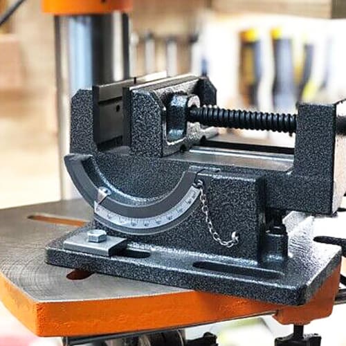 HFS (R) Angle Machine Vise, Maximum Opening 102mm, Adjustable Angle 0-90, for Benchtop Drill Presses, Vise, and Lathes