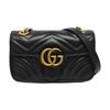 [Pre-Owned] GG Marmont Matelassé Mini Bag 'Black' - Excellent #EFFW9L
