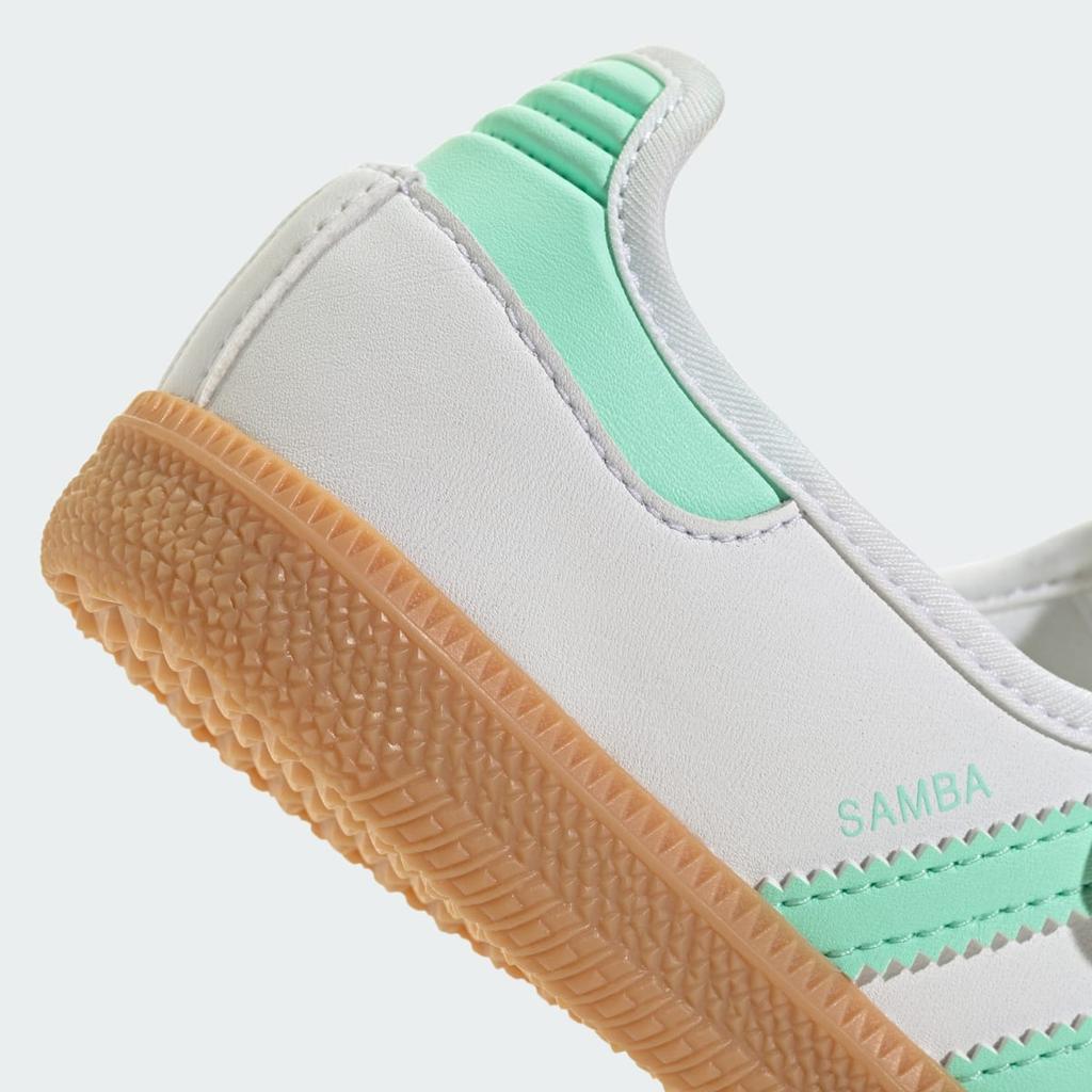 adidas SAMBA JANE C JP9540 Kids' Originals Sneakers Cloud White / Easy Green / Gum