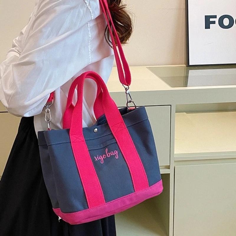 Damaxelväska Tjock Casual Canvasväska Dam Crossbodyväska Designerväska Shoppingväska Plånböcker och Handväskor