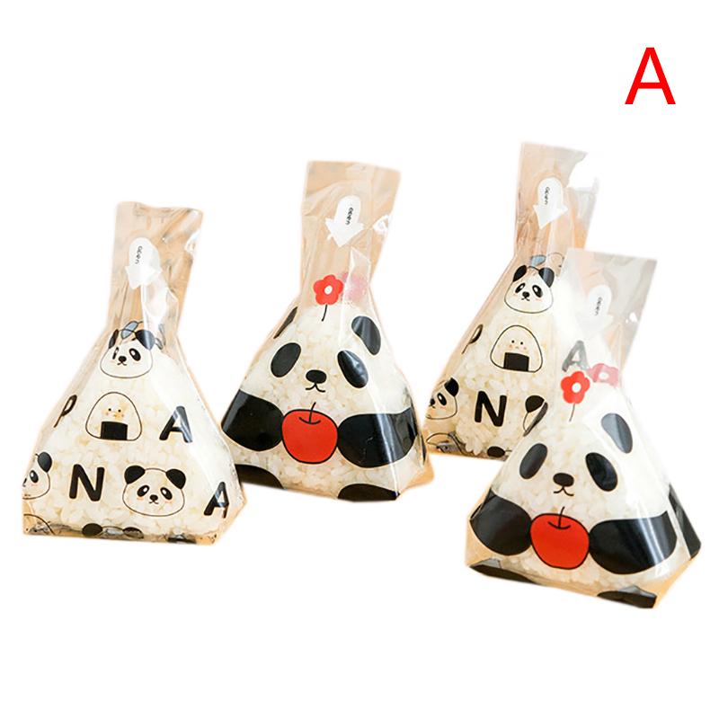 100Pcs Lovely Cartoon For Triangle Rice Ball Packaging Bag Onigiri Wrapper Seaweed Sushi Bag Sushi Making Mold Bento Accessories