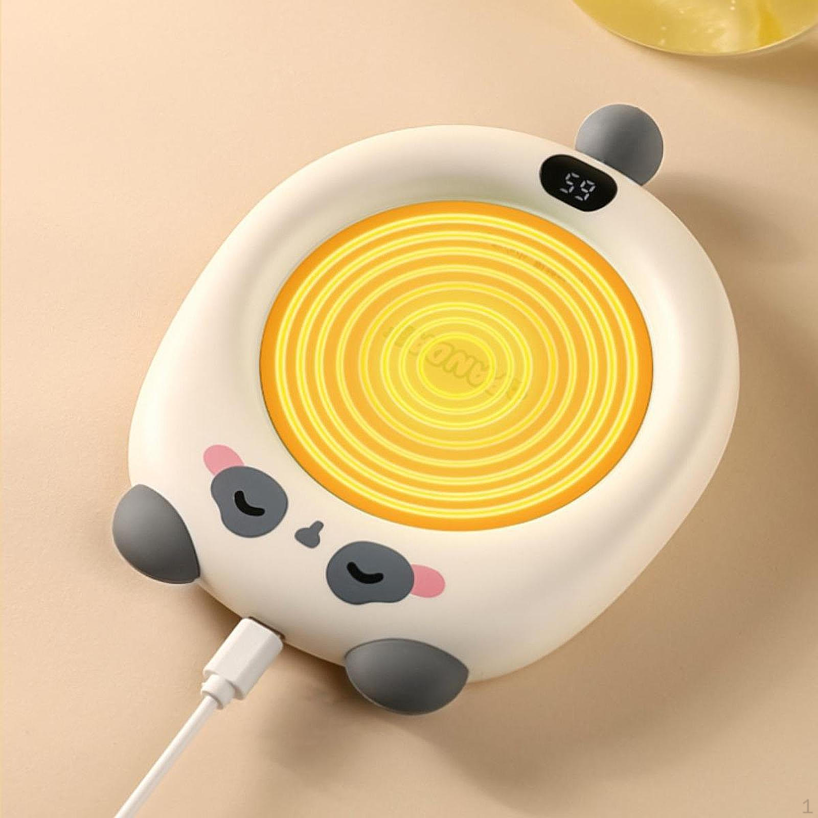 

Подогреватель для чашек Подогреватель для напитков для подогрева воды Симпатичный портативный подогреваемый кофе белый