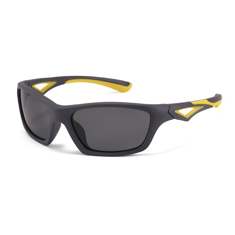 2023 Autumn New Arrival Kids Polarized Sunglasses Uv400 Eye Protection S703 Gray Yellow