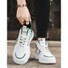Men's Lightweight Sneakers Fashion Spring Leather Stitching Breathable Platform Shoes Outdoor Mens Casual Shoes  Zapatillas