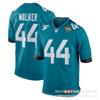 Mens NFL Jacksonville Jaguars Travis Etienne Jr 1 Green White Jersey Short Sleeve V-Neck Cotton Blend Athletic Shirt Rugby