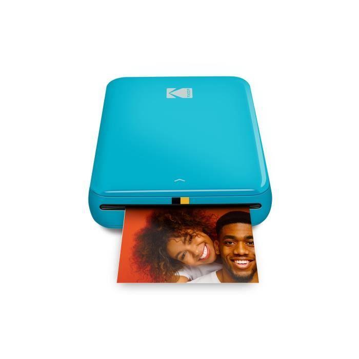 Imprimante photo mobile - PHOTO PRINTER - Bleu - 25 tirages par charge - Bluetooth et NFC - Impression rapide