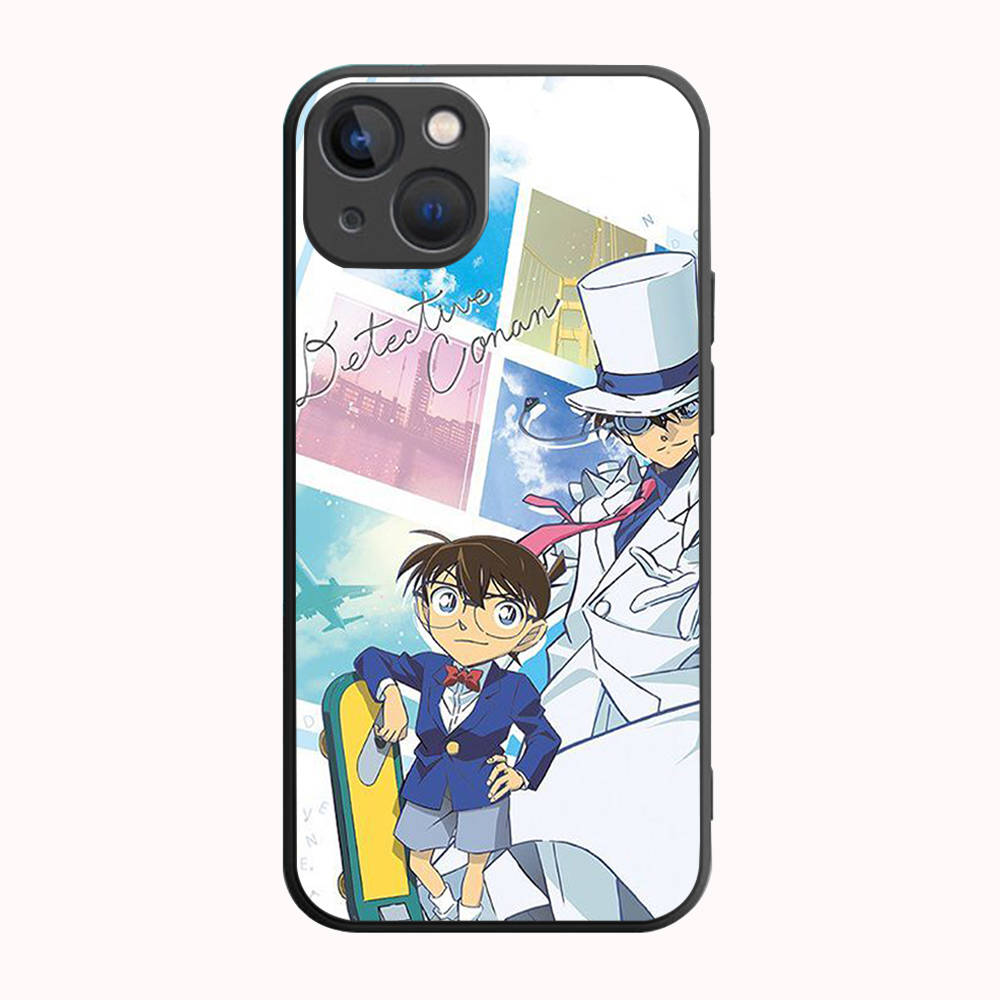 

B-43 Detective Conan Black Case for Samsung S24 S23 S22 S21 S20 FE S10 Lite Ultra S7 S8 S9 Plus A05S A11 A12 A13 A15 A22 A24 A25 A32 A52 A71 5G Samsung J5 Prime чёрный