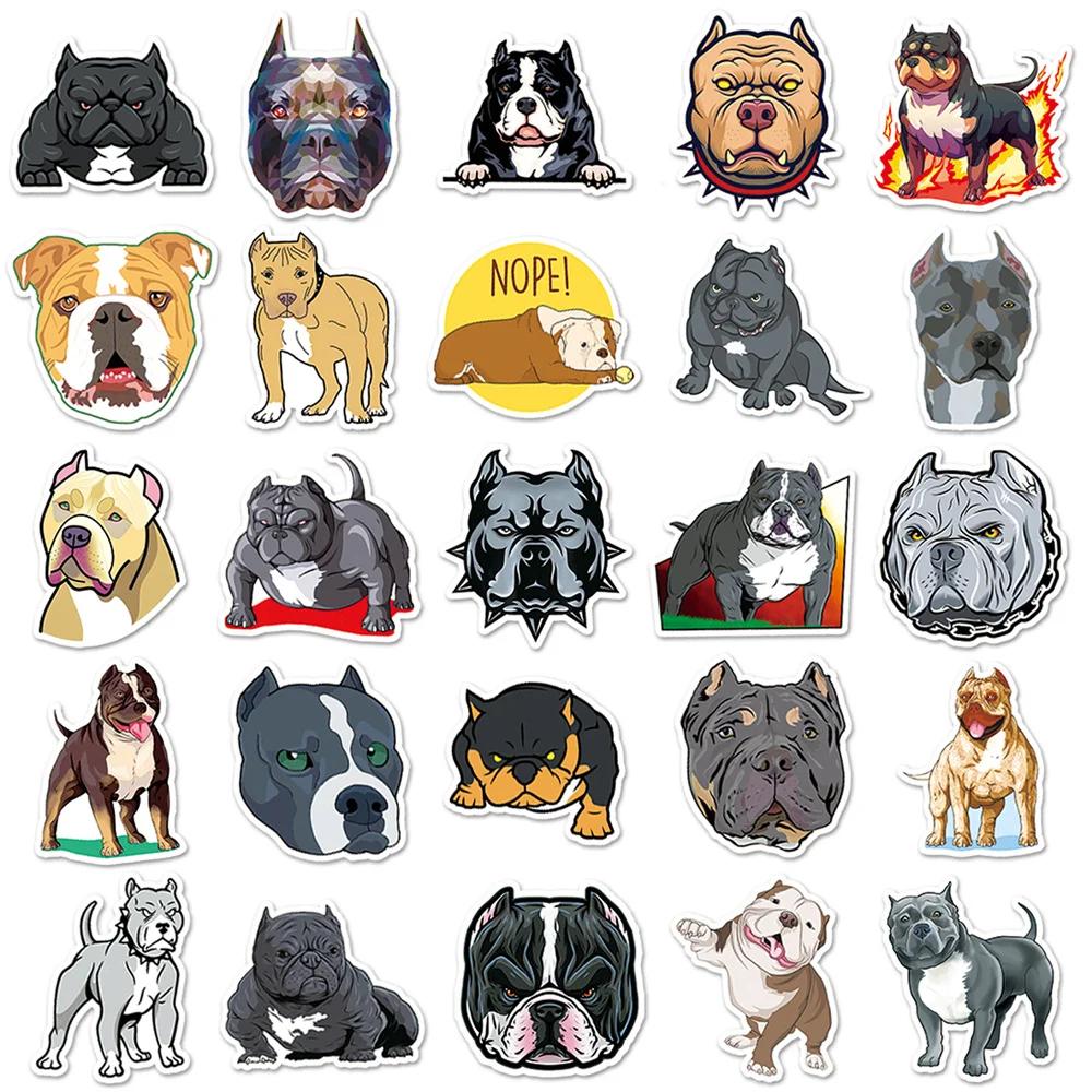 50PCS Bully Dog Graffiti Waterproof Sticker Personality Creative Decoration Trend DIY Refrigerator Helmet Guitar