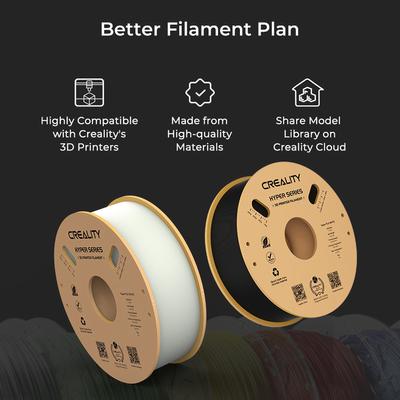 Creality Hyper PLA vlákno 1,75 mm Vysoce tekutý vysokorychlostní 3D tiskový materiál Stabilní extruze