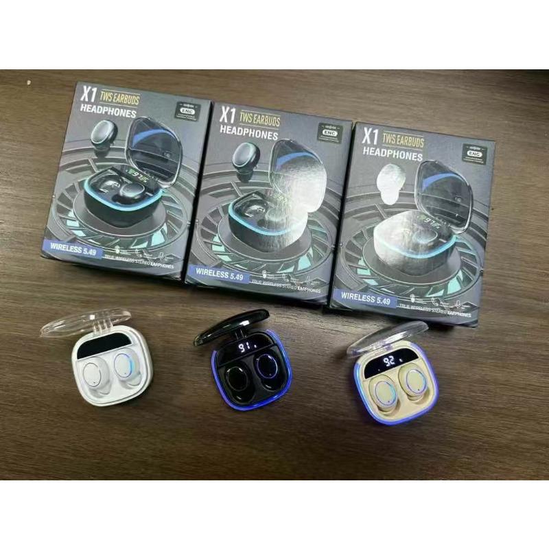 

Игровая гарнитура X1 беспроводная Bluetooth-гарнитура мини tws вкладыши умная гарнитура с цифровым дисплеем сверхдолгий срок службы батареи