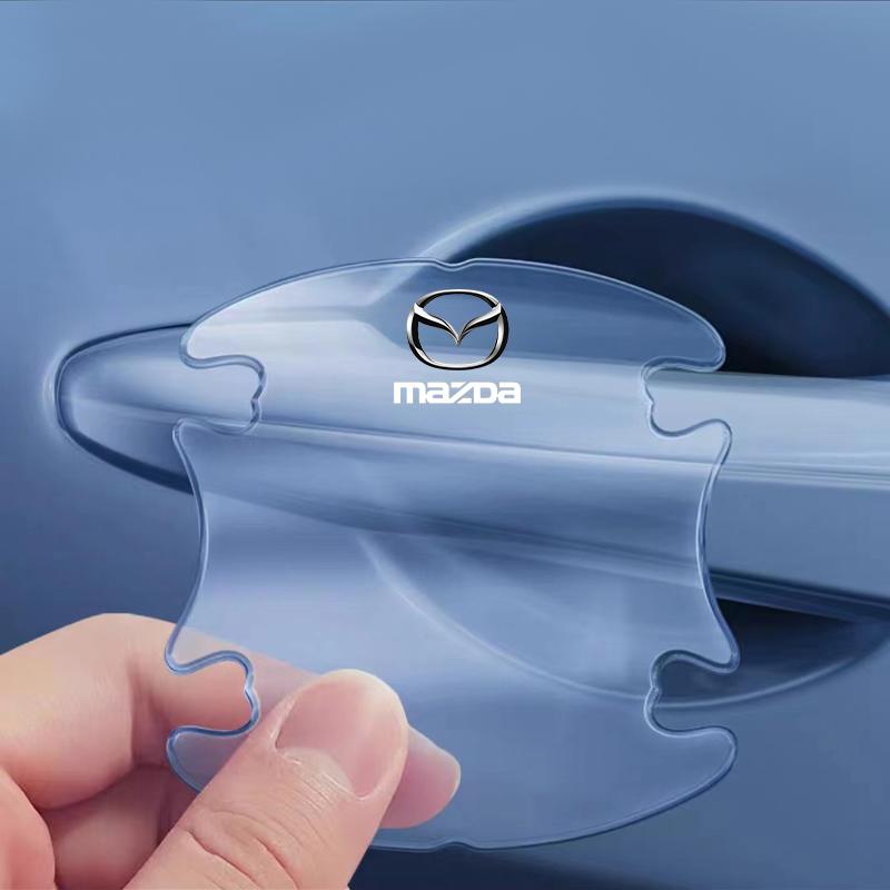 4 Pezzi Pellicola Protettiva Decorativa Adesiva Trasparente per Maniglia Porta Auto per Mazda 3 6 CX5 2 CX3 CX9 MX5 RX8 Axela Demio MS CX5 2 Axela Demio Atenza MS GJI