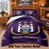 Anderlecht FC Pattern Bedding 3Pcs Set Custom Name, Bed Sheet And Pillowcases For Home Bedroom