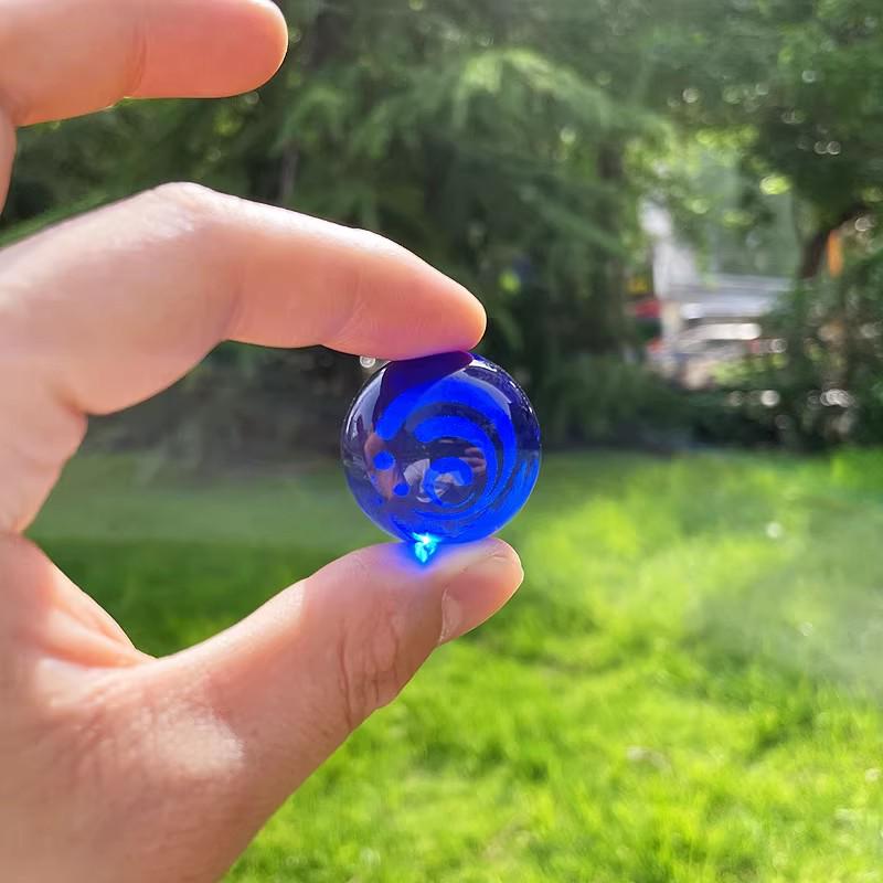 Genshin Impact Element Crystal Ball Night Light Anime Figure Pendant