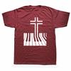 Christlicher Klavierspieler Geschenk Design Klavierlehrer Tastatur T-Shirts Grafik Kurzarm Musiker Musiklehrer T-ShirtF
