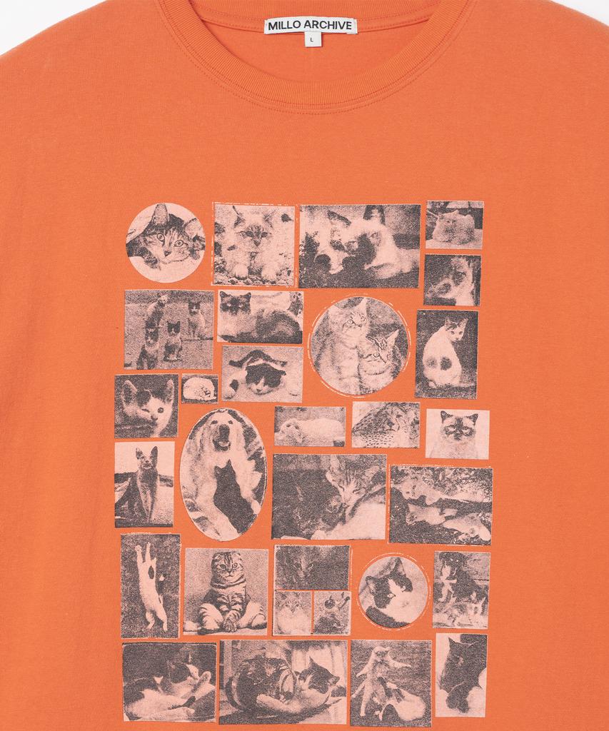MILLO ARCHIVE Custom Frame Cat T-Shirt [Orange]
