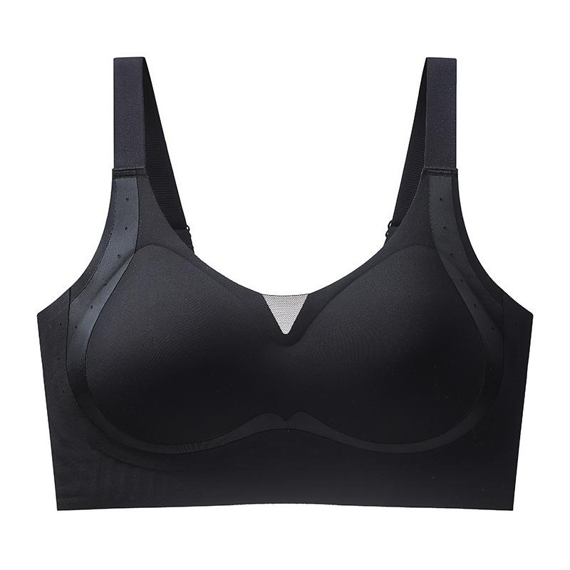 Underwear Summer Thin Women's Gathering Bra Top Support Anti Sagging Non Marking Bra Smooth Noodles Breathable Bra