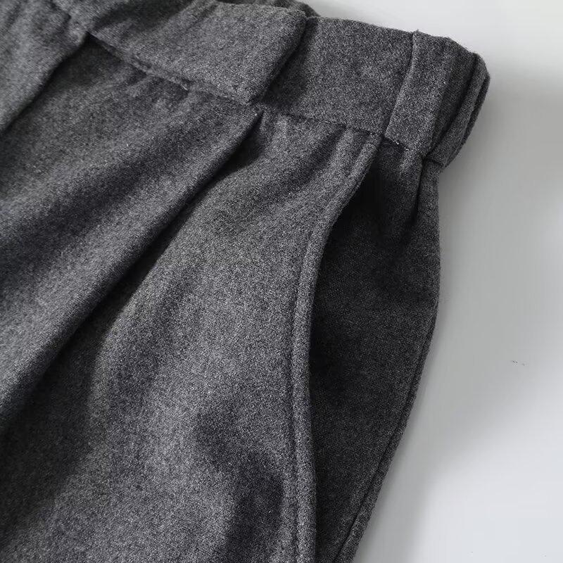 Spring 2025 Women's Versatile Wool Straight-Leg Commuter Pants