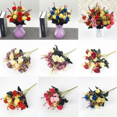 Künstliche Rose, Kunstblume, für Zuhause, Büro, Party, 6 Farben