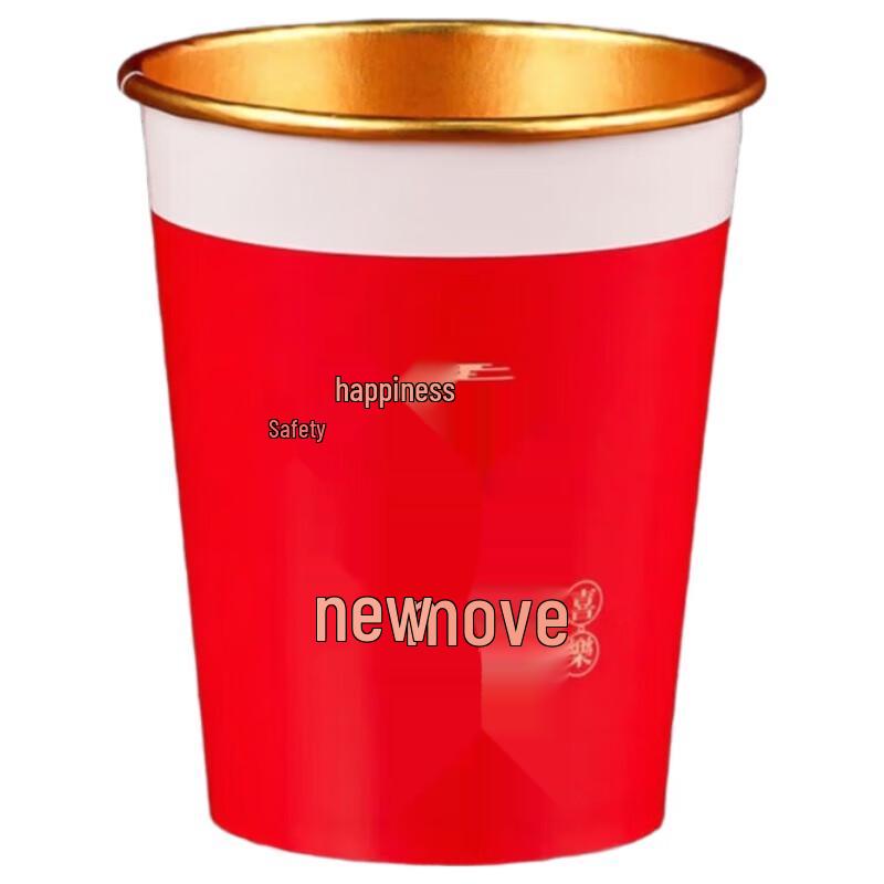 Xiaoyueya Disposable Gold Foil Paper Cups
