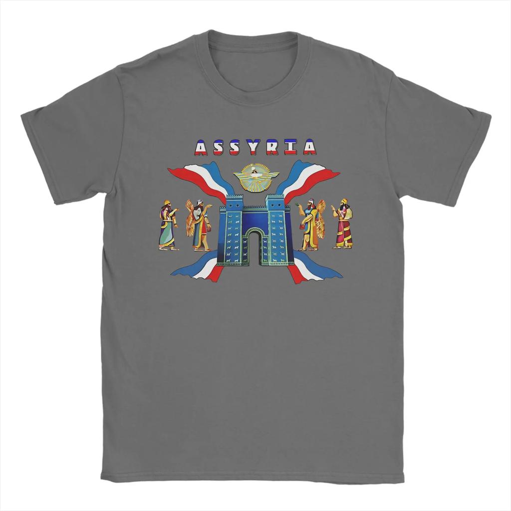 Assyrian Flag Unisexs T Shirt Fashion Tees Short Sleeve Round Neck Tshirts Pure Cotton New Arrival Clothes