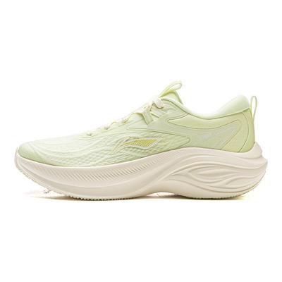 Li Ning Ling Bo Dicke Sohle Erhöhte Höhe Weicher Rückprall Lässige Laufschuhe Damen Sneaker Hellfruchtgrün ARSV018-3