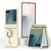 Suitable for Samsung ZFlip 20% Off Foldable Phone Case Flip7 with Ring Stand, Card Slot, Protective Cover, Matte Transparent 6
