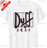 Duff Pivo Unisex Tričko Dárek pro fanouška Moe's Bar Pití Homer Simpson Duffman Oblečení Vtipné TV Show Tričko Vintage Kreslené Zboží bavlna