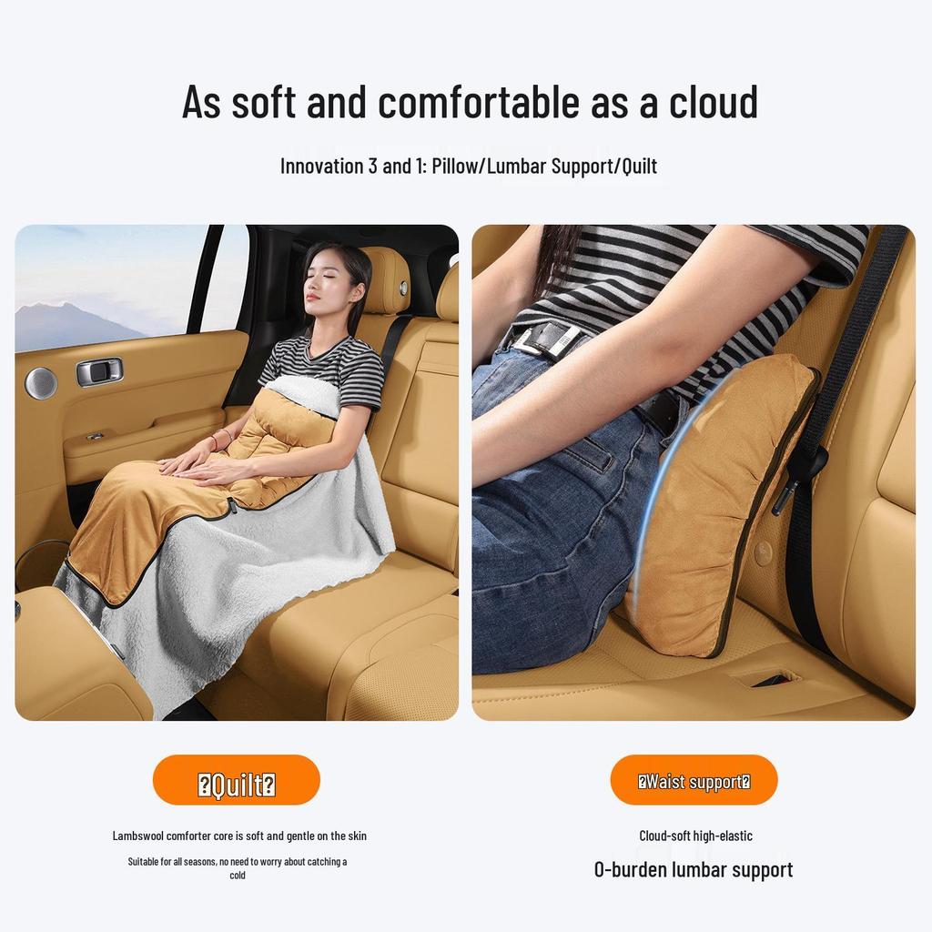 Lexus Flannel Headrest & Lumbar Support Car Seat Cushion Set for ES200/ES300h/RX/NX/LS