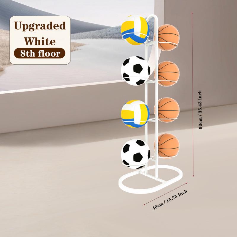 Multi-Function Ball Rack: Basketball, Football & Volleyball Storage for Kids' Rooms
