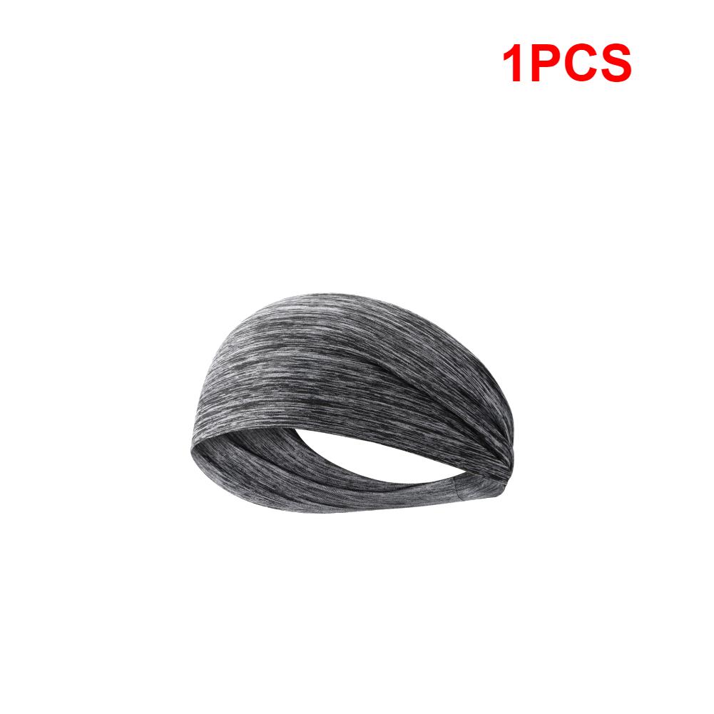 Men Women Sports Headband Sweatband Stretch Elastic Gym Fitness Running Yoga Headwrap Breathable Quick-dry Absorbent Hair Bands