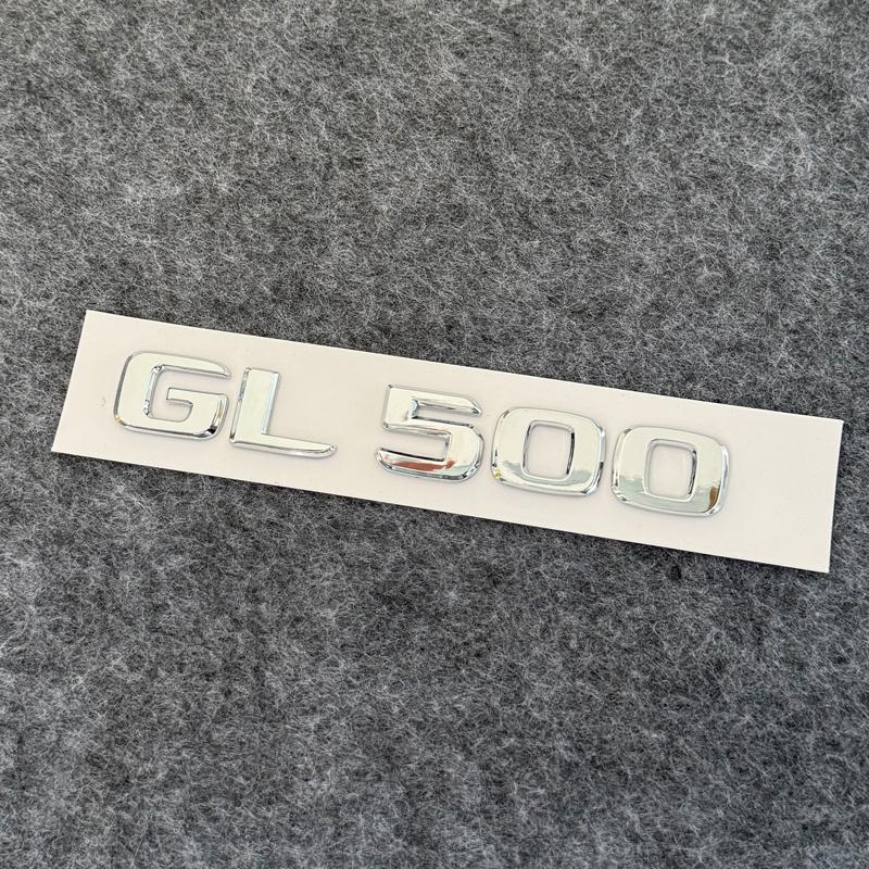 3D ABS Plastic Car Rear Logo Badge GL 63 350 400 450 550 4MATIC Nameplate Sticker For Benz GL Class