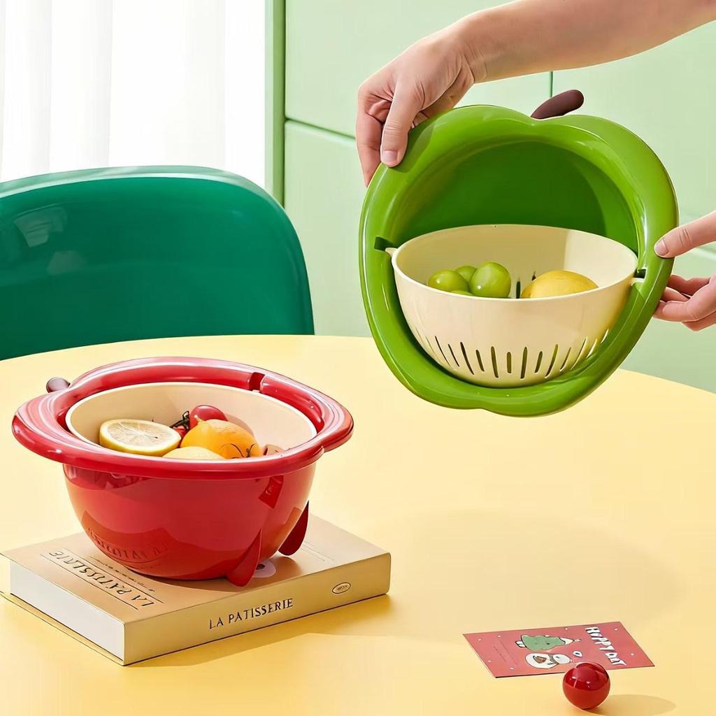 Vertical Fruit-Shaped Draining Basket - Cute, Thickened Kitchen Storage for Home Use