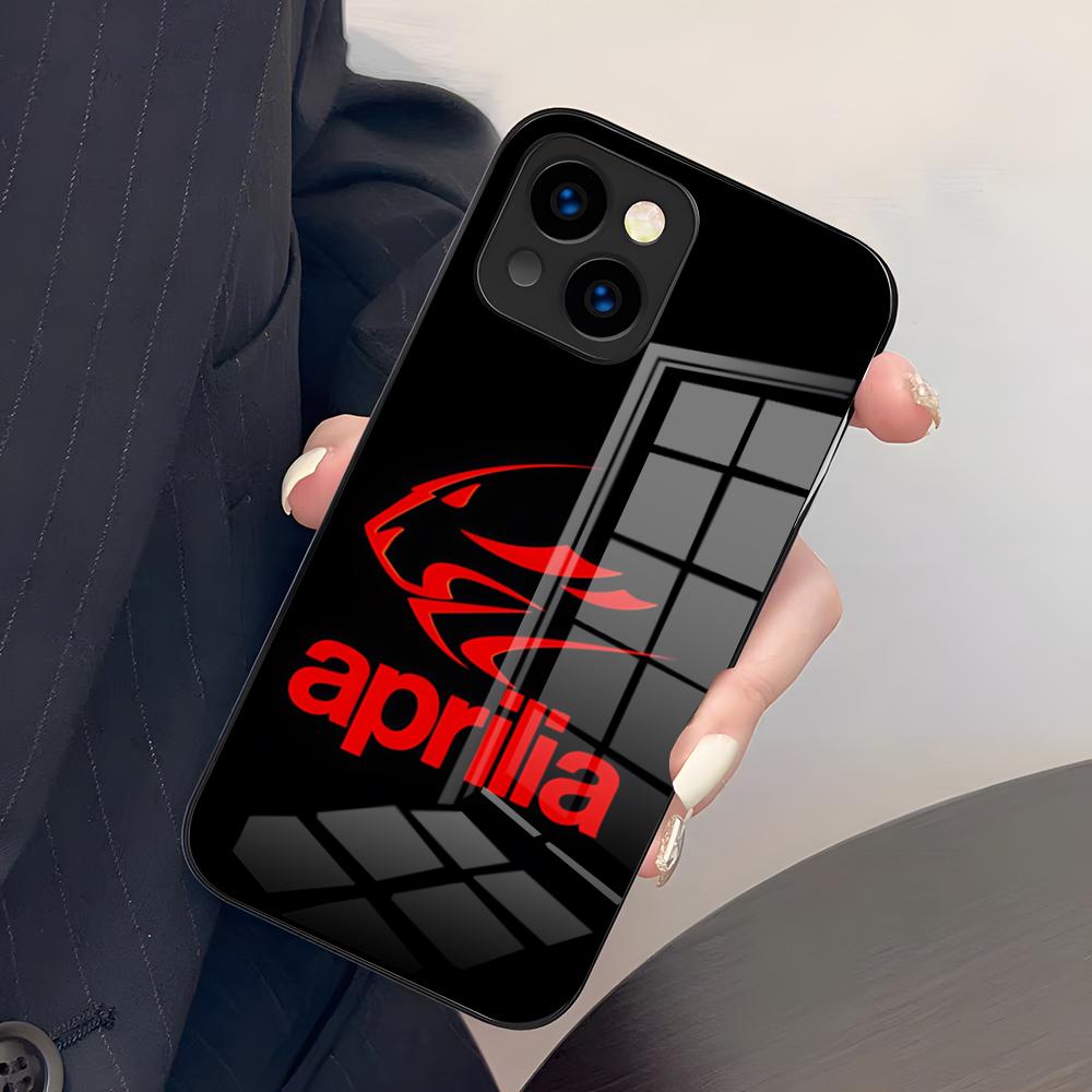 Cool A-ApriliaS Racing Phone Case For IPhone 17 Pro Max 15 Pro 16 14 Plus 12 13 Mini 11 Pro Shockproof Glass Cover