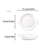 White Ceramic Portable Ginger Grater Hand Grinder Garlic Masher Kitchen Tool Simple Style Porcelain Carrot Grinding
