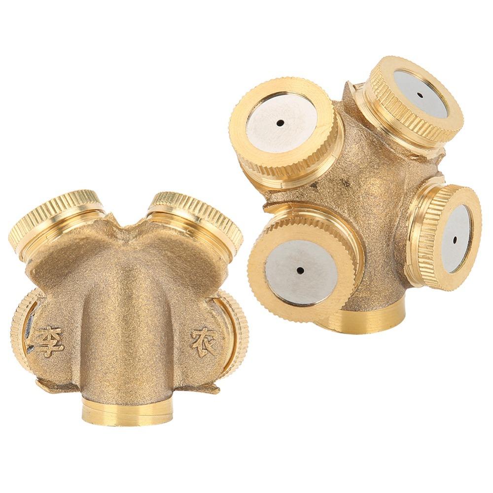 5PCS M14 X 1.5mm Female Thread Misting Spray Nozzle Brass Lawn Sprinkler Nozzle  Outdoor Cooling