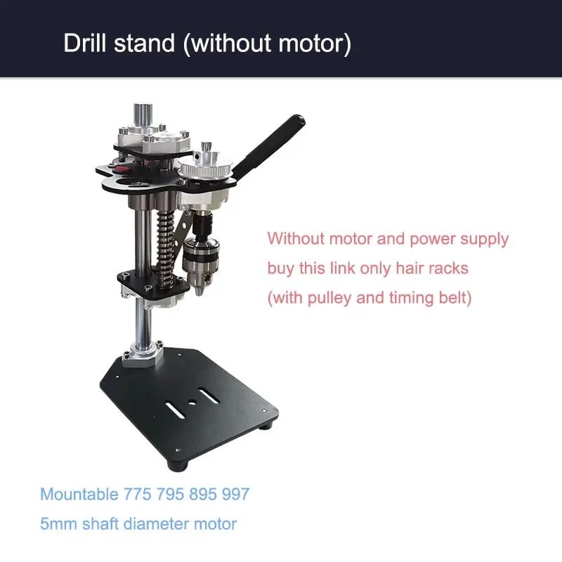 Hjem Liten Micro Benk Drill Desktop Mini Bærbar Bracket Desktop 220v AC Precision Gjør-det-selv Variabel Speed ​​Drilling Machine