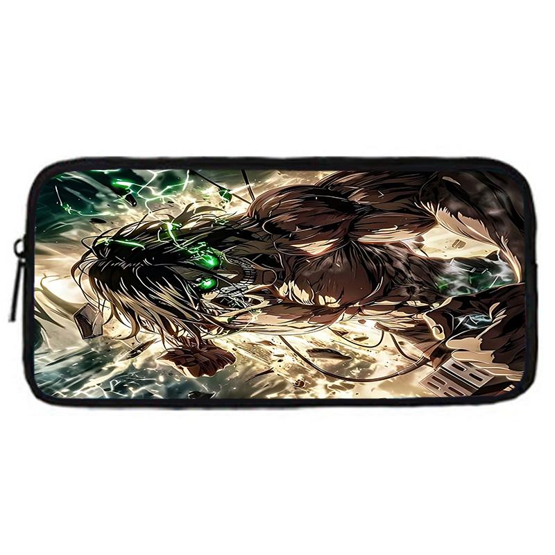 Child School Anime AttackS On Titan Backpack with Lunch Bags ,Pencil Bags ,School Bags for Boys Girls Best Gift