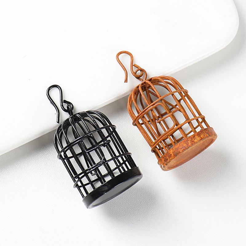 Mini Wrought Iron Birdcage Garden Decor Ornaments