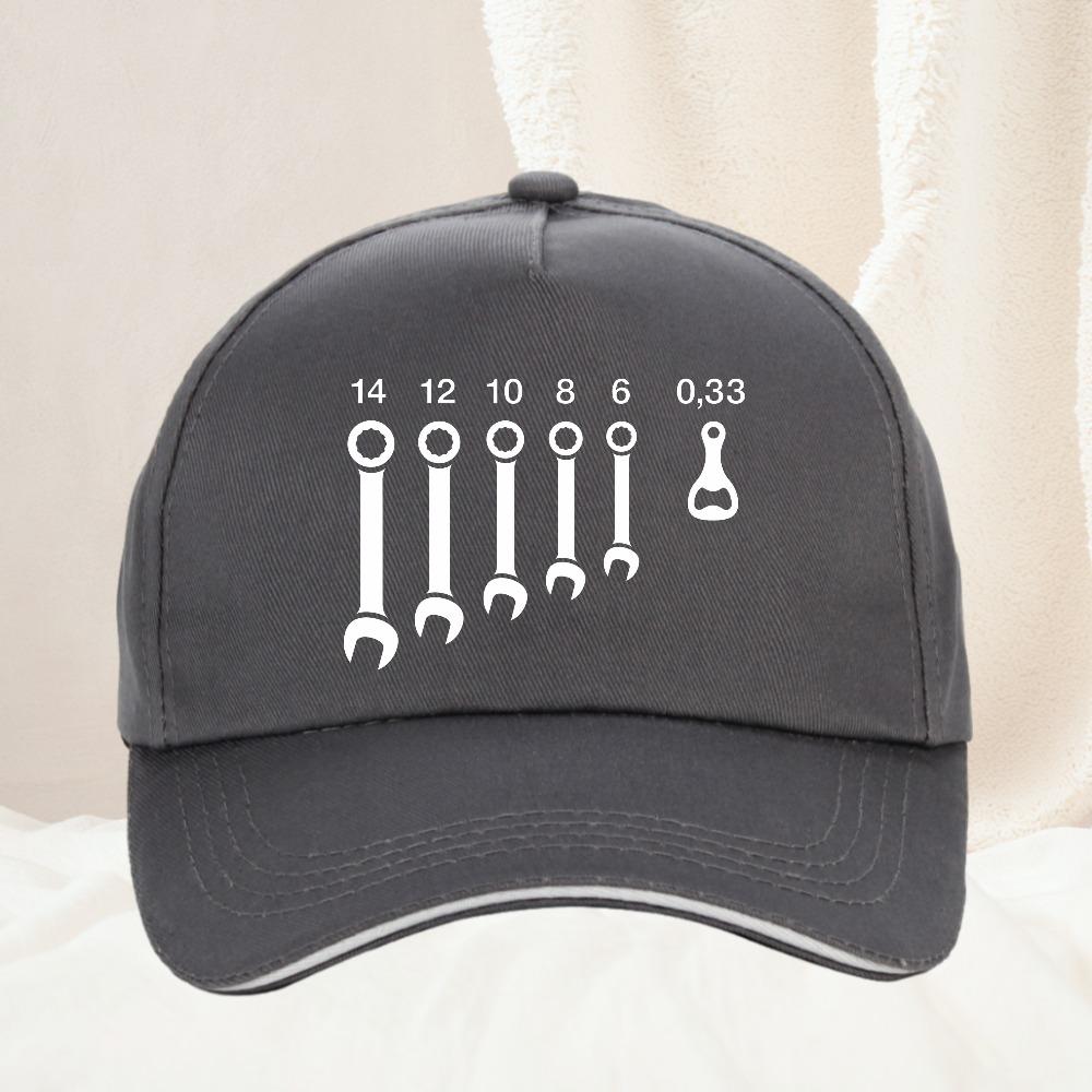 Schraubenschlüssel Schraubenschlüssel Bierflaschenöffner Werkzeuge Baseballkappe Verstellbar Unisex Sportmützen Bierflaschenöffner Papa Werkzeug Mütze