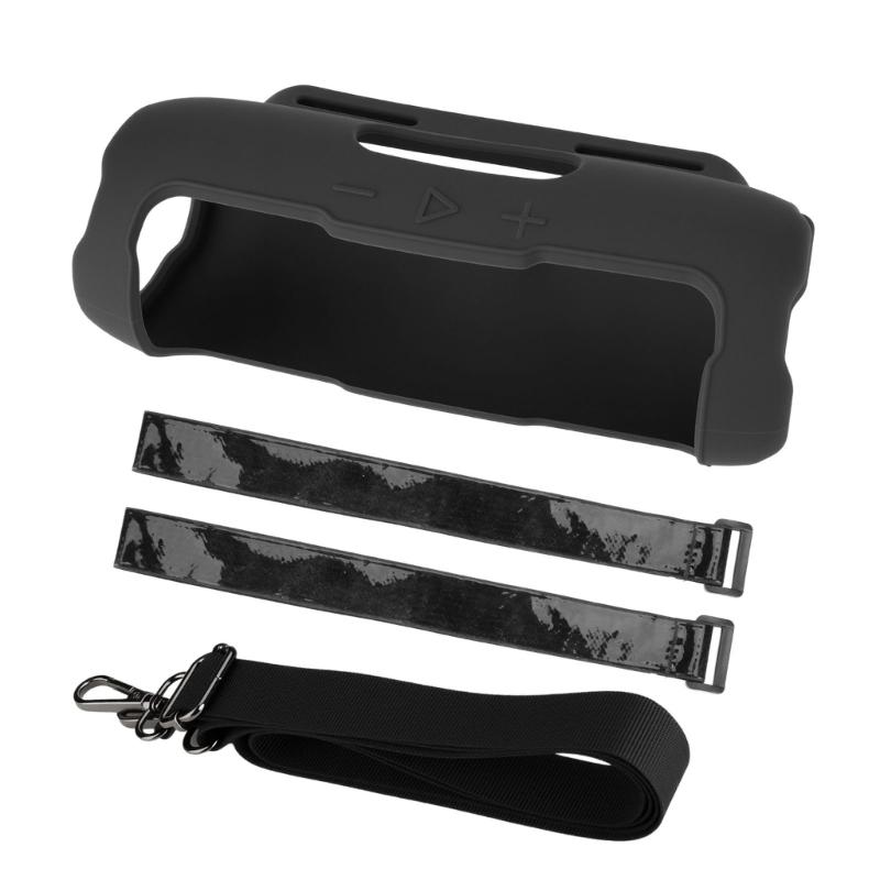 Silicone Protective Case for Flip 7 Speakers with Shoulder Straps, Dustproof and Shockproof Speakers Guard