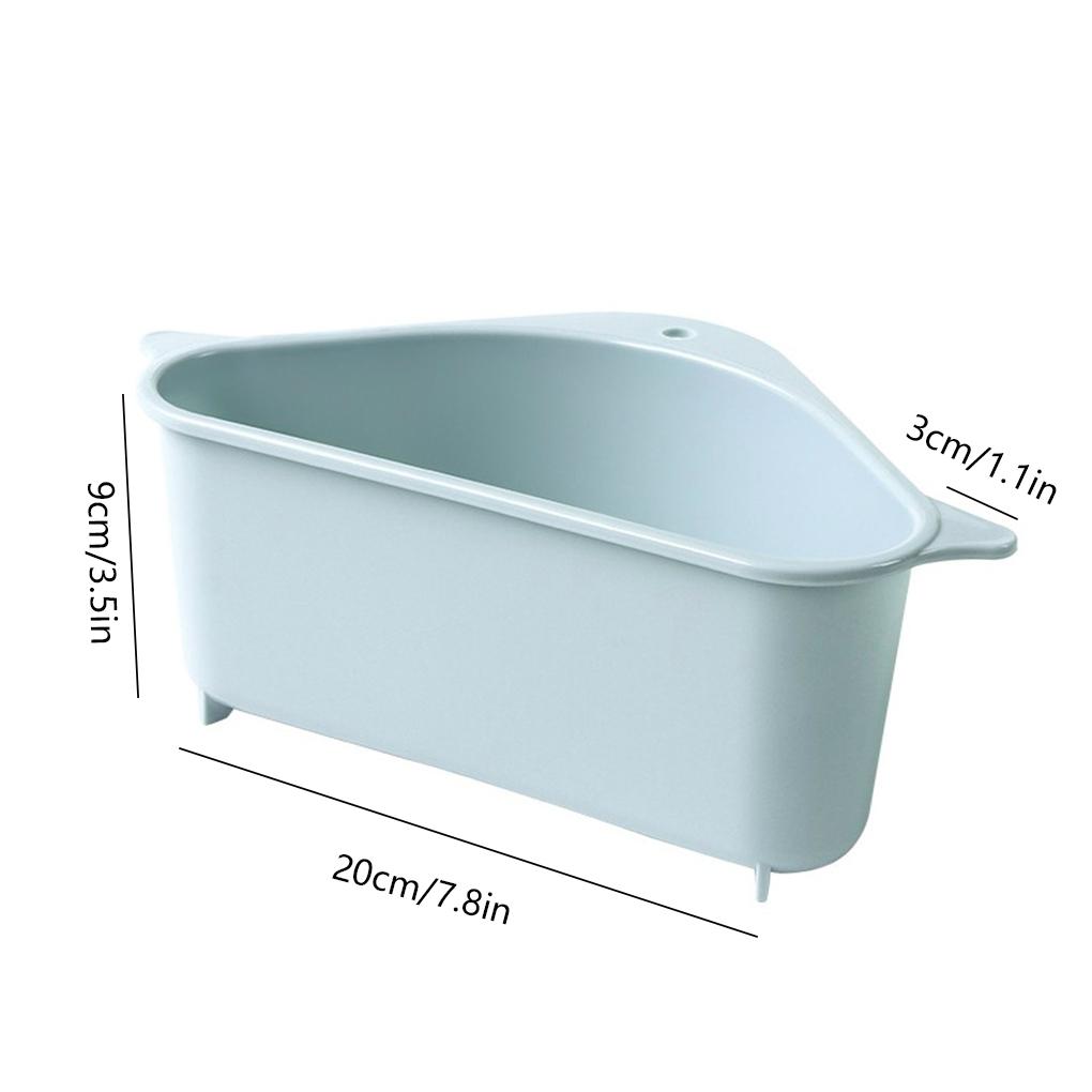 Triangular Sink Drain Shelf Rack Multifunctional Storage Holder Sucker Kitchen
